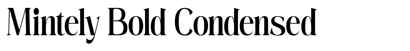 Mintely Bold Condensed